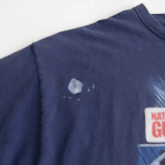 Vintage Chase '07 Navy Dale Jr. National Guard Nascar Short Sleeve Shirt Size 2X - Picture 9 of 13